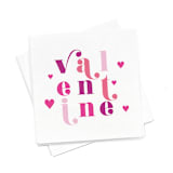 "Valentine Party Napkin Pack, cocktail size, pack of 20" - Napkins in multicolor by ForYourParty