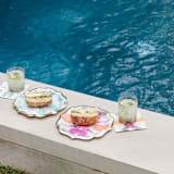 "Begonia Cocktail Napkins, 20 Per Pack" - Napkins in pink by Laura Park