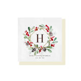 "Custom Holiday Greenery Napkin - Pack of 100" - Napkins in multicolorassorted-colors by Papel Custom Design