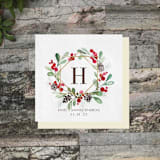 "Custom Holiday Greenery Napkin - Pack of 100" - Napkins in multicolorassorted-colors by Papel Custom Design