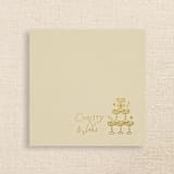 "Champagne Tower Personalized Cocktail Napkins Ivory" - Napkins in natural by Papel Custom Design