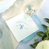 "Eternal Bond Bow Napkin, cocktail size, set of 100" - Napkins in white by ForYourParty