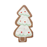 "Baking Spirits Bright Tree Cookie Guest Napkins - Set of 16" - Napkins in white by Jollity and Co