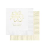 "Rings and Ribbon Custom Napkin - Pack of 100" - Napkins in multicolorassorted-colors by Papel Custom Design