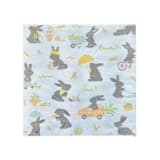 "Bunnies In The Garden Large "Garden" Napkins - Set of 16" - Napkins in multicolorassorted-colors by Jollity and Co