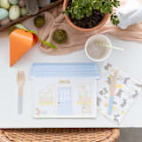 "Bunnies In The Garden Large "Garden" Napkins - Set of 16" - Napkins in multicolorassorted-colors by Jollity and Co