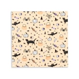 "Hocus Pocus Large Napkins- Set of 16" - Napkins in orange by Jollity and Co