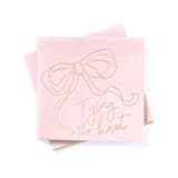 "Tying The Knot Napkin Pack in Pink, set of 20" - Napkins in pink by ForYourParty