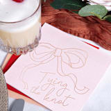 "Tying The Knot Napkin Pack in Pink, set of 20" - Napkins in pink by ForYourParty