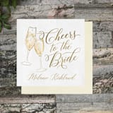 "Bridal Cheers Napkin" - Napkins in multicolorassorted-colors by Papel Custom Design
