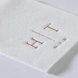 "Custom Initially Distinctive Premium Napkin - Guest Towel - Pack of 100" - Napkins in white by Papel Custom Design