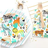 "Into the Wild Large Napkins - Pack of 16" - Napkins in multicolor by Jollity and Co