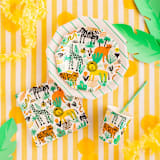 "Into the Wild Large Napkins - Pack of 16" - Napkins in multicolor by Jollity and Co