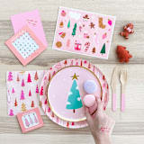 "Jingle All the Way Large Napkins - Set of 20" - Napkins in multicolor by Jollity and Co