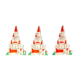 "Castle Napkins - Princess Party (x20)" - Napkins in multicolor by POP Party Supplies