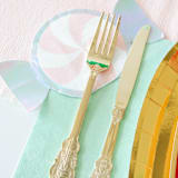 "Pink Peppermint Napkins - Set of 16" - Napkins in pink by Jollity and Co
