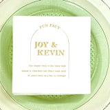 "Arch Fun Fact Napkin, cocktail size, set of 100" - Napkins in white by ForYourParty