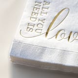 "All You Need Is Love Napkin Pack, cocktail size, pack of 20" - Napkins in white by ForYourParty
