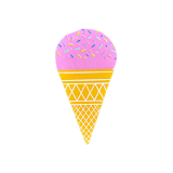 "It's A Birthday Ice Cream Guest Napkins - Set of 16" - Napkins in multicolor by Jollity and Co