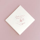 "Floral Bridal Bash Napkin, cocktail size, set of 100" - Napkins in orange by ForYourParty