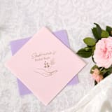 "Floral Bridal Bash Napkin, cocktail size, set of 100" - Napkins in orange by ForYourParty