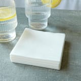 "Embossed Wine Bottle Linen Like Luncheon Napkins, set of 50" - Napkins in white by ForYourParty