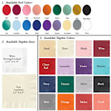 "Foil Elegant Custom Monogram Napkin - Pack of 100" - Napkins in multicolorassorted-colors by Papel Custom Design