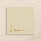 "Champagne Linen-Like Napkin with Personalized Family Name & Champagne Glass Icon | Pack of 50" - Napkins in beige by Papel Custom Design