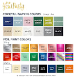 "Food, Family, Friends Checkered Napkin, Cocktail Size, Set Of 50" - Napkins in gray by ForYourParty
