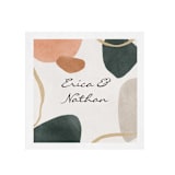 "Abstract Geo Custom Napkin - Pack of 100" - Napkins in multicolorassorted-colors by Papel Custom Design