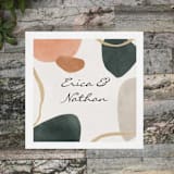 "Abstract Geo Custom Napkin - Pack of 100" - Napkins in multicolorassorted-colors by Papel Custom Design