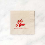 "Meet Me On The Dance Floor Napkin, cocktail size, set of 100" - Napkins in natural by ForYourParty