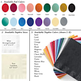 "Perfect Day Napkin" - Napkins in multicolorassorted-colors by Papel Custom Design