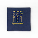 "Celebration Caps Line Art Napkin, cocktail size, set of 50" - Napkins in blue by ForYourParty