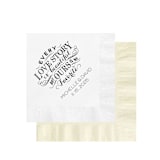 "Custom Love Story Napkin" - Napkins in multicolorassorted-colors by Papel Custom Design