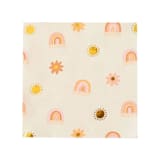 "Boho Rainbow Large Napkins - Pack of 16" - Napkins in multicolor by Jollity and Co