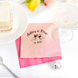 "Celebration Cheers: Personalized Toast  Napkin, cocktail size, set of 100" - Napkins in beige by ForYourParty