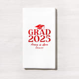 "Grad Cap Elegance Year Napkin, set of 50" - Napkins in white by ForYourParty