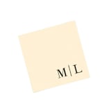 "Clean Custom Foil Wedding Monogram Napkins" - Napkins in multicolorassorted-colors by Papel Custom Design