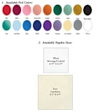 "Clean Custom Foil Wedding Monogram Napkins" - Napkins in multicolorassorted-colors by Papel Custom Design