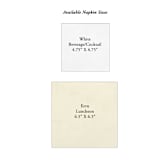 "Custom Spring Wildflowers Wedding Crest- Pack of 100" - Napkins in white by Papel Custom Design