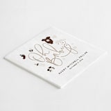 "Baby Icons Digital Beverage Napkin" - Napkins in white by Papel Custom Design