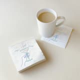"Champagne Pop, Fizz, Clink Napkin Pack, cocktail size, pack of 50" - Napkins in white by ForYourParty