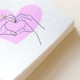 "Heart Hands Napkin Pack, cocktail size, pack of 50" - Napkins in white by ForYourParty