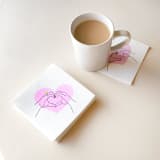 "Heart Hands Napkin Pack, cocktail size, pack of 50" - Napkins in white by ForYourParty