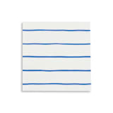 "Cobalt Frenchie Stripes Petite Napkins" - Napkins in blue by Jollity and Co
