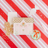 "Baking Spirits Bright Cookie Petite Napkins - Set of 16" - Napkins in green by Jollity and Co