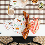 "Yeehaw "Bandana" Guest Napkins - Pack of 16" - Napkins in red by Jollity and Co