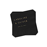 "Modern Wedding Cocktail Napkins, Pack of 200" - Napkins in multicolorassorted-colors by Studio Lavender