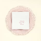 "Modern Knot Tying Bridal Shower Napkin, cocktail size, set of 100" - Napkins in pink by ForYourParty